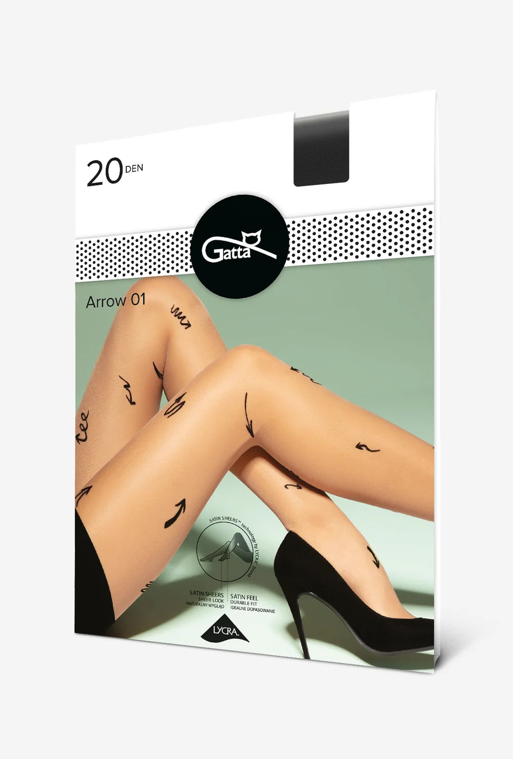 Wzorowane rajstopy Arrow wz. 01 - Gatta