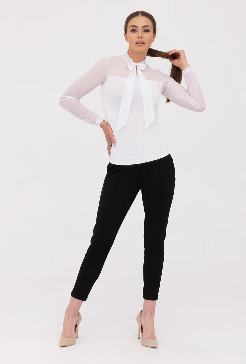 Bluzka z wiązaniem przy dekolcie Ramira - Gatta