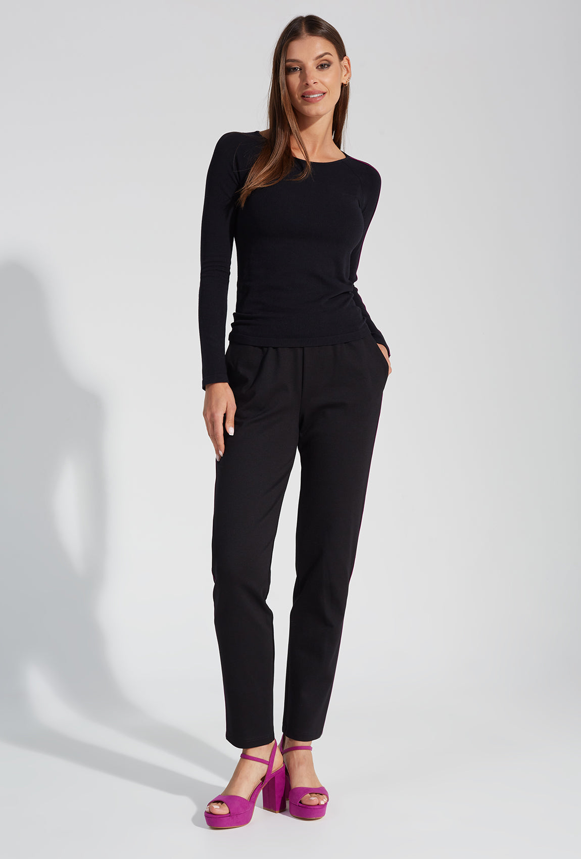 Proste czarne spodnie Janelle - Gatta