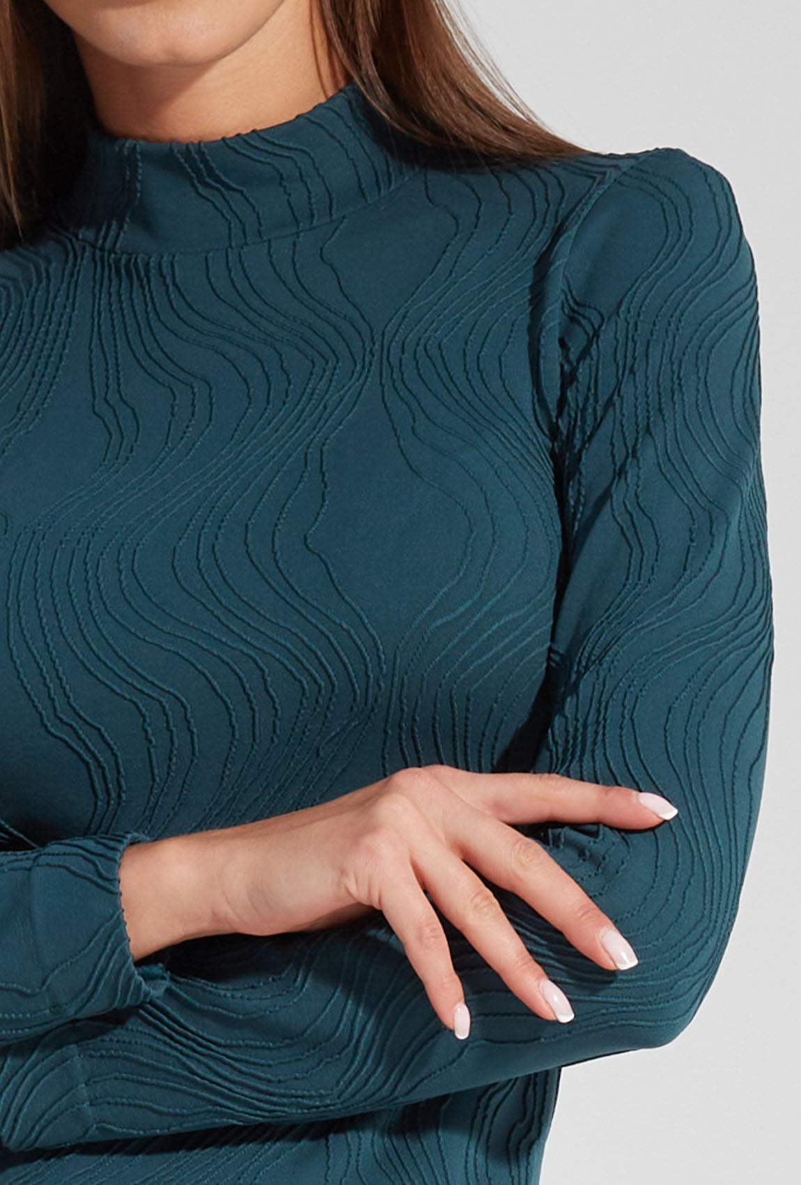 Dopasowana sukienka ze stójką Flow Golf - Gatta