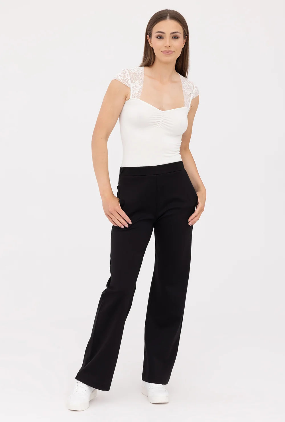 Spodnie z szerokimi nogawkami Rosa - Gatta