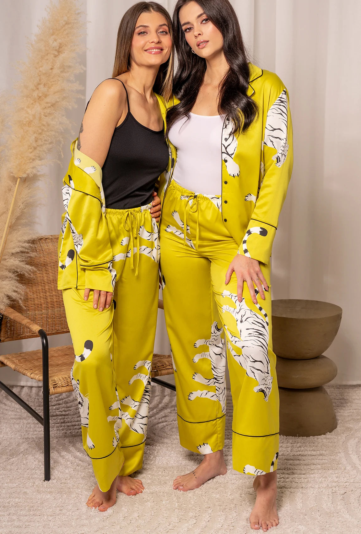 Satynowa piżama Tiger - Gatta