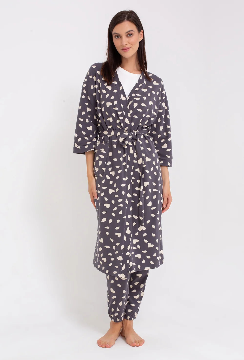 Bawełniany szlafrok Ella - Gatta