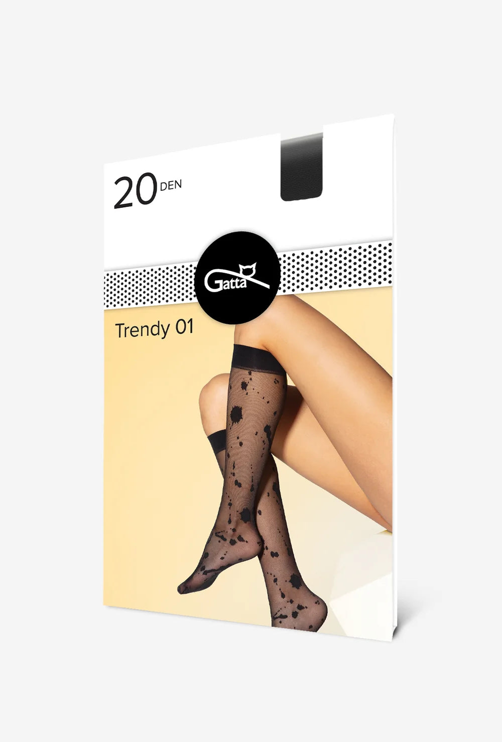 Czarne podkolanówki Arti wz. 01 - Gatta