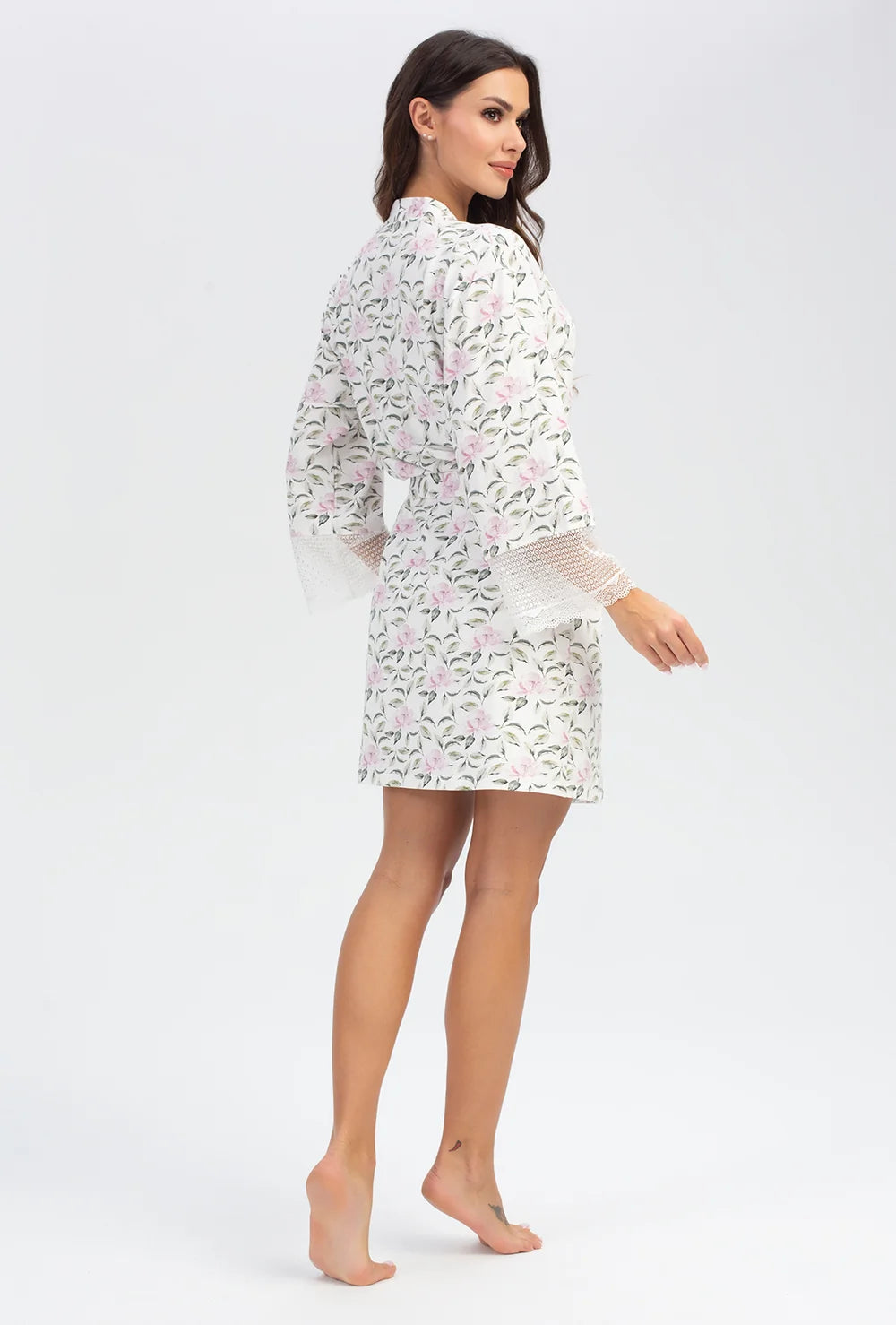 Szlafrok w kwiaty Magnolia - Gatta