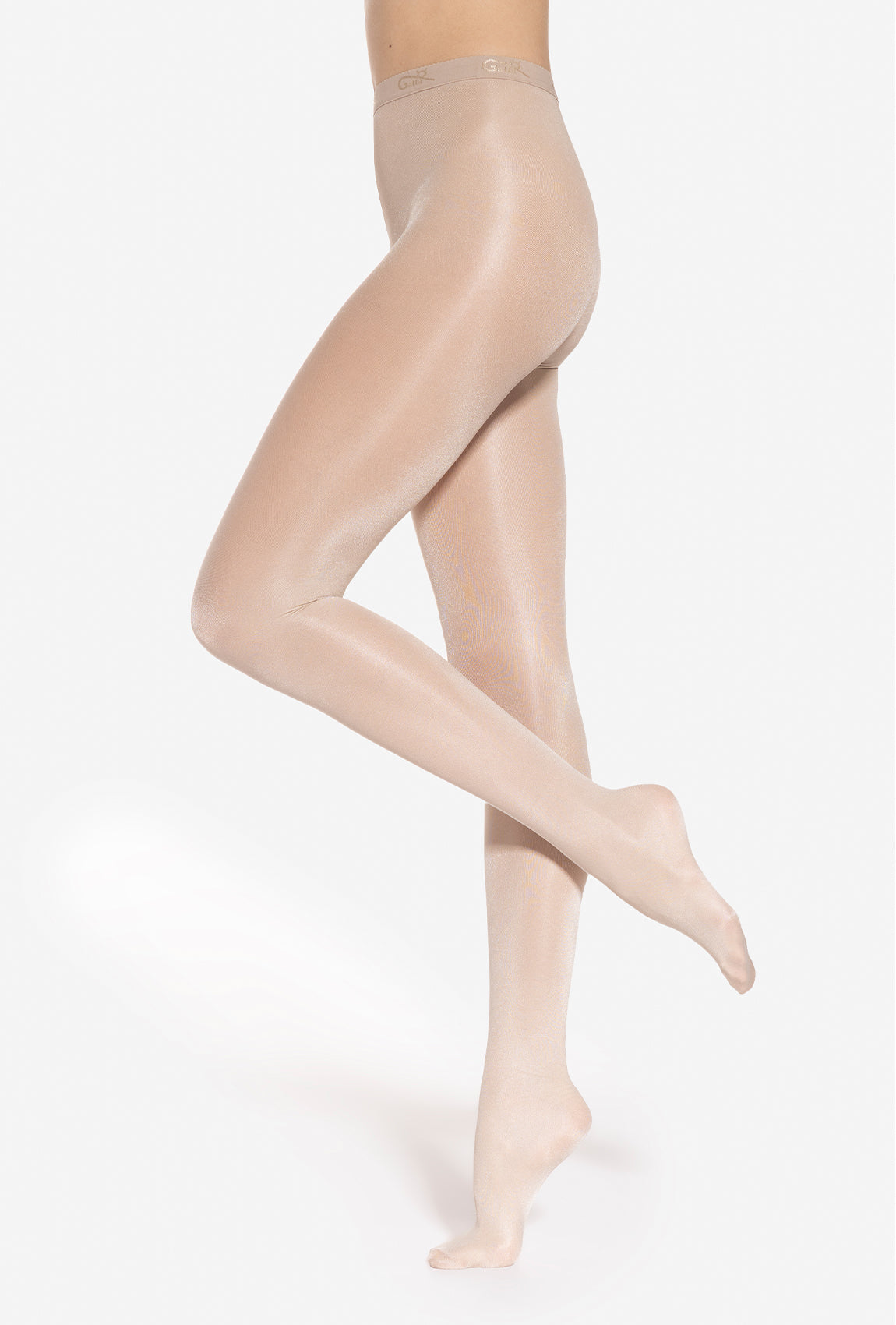 Beżowe rajstopy z błyskiem Iluminate - Gatta