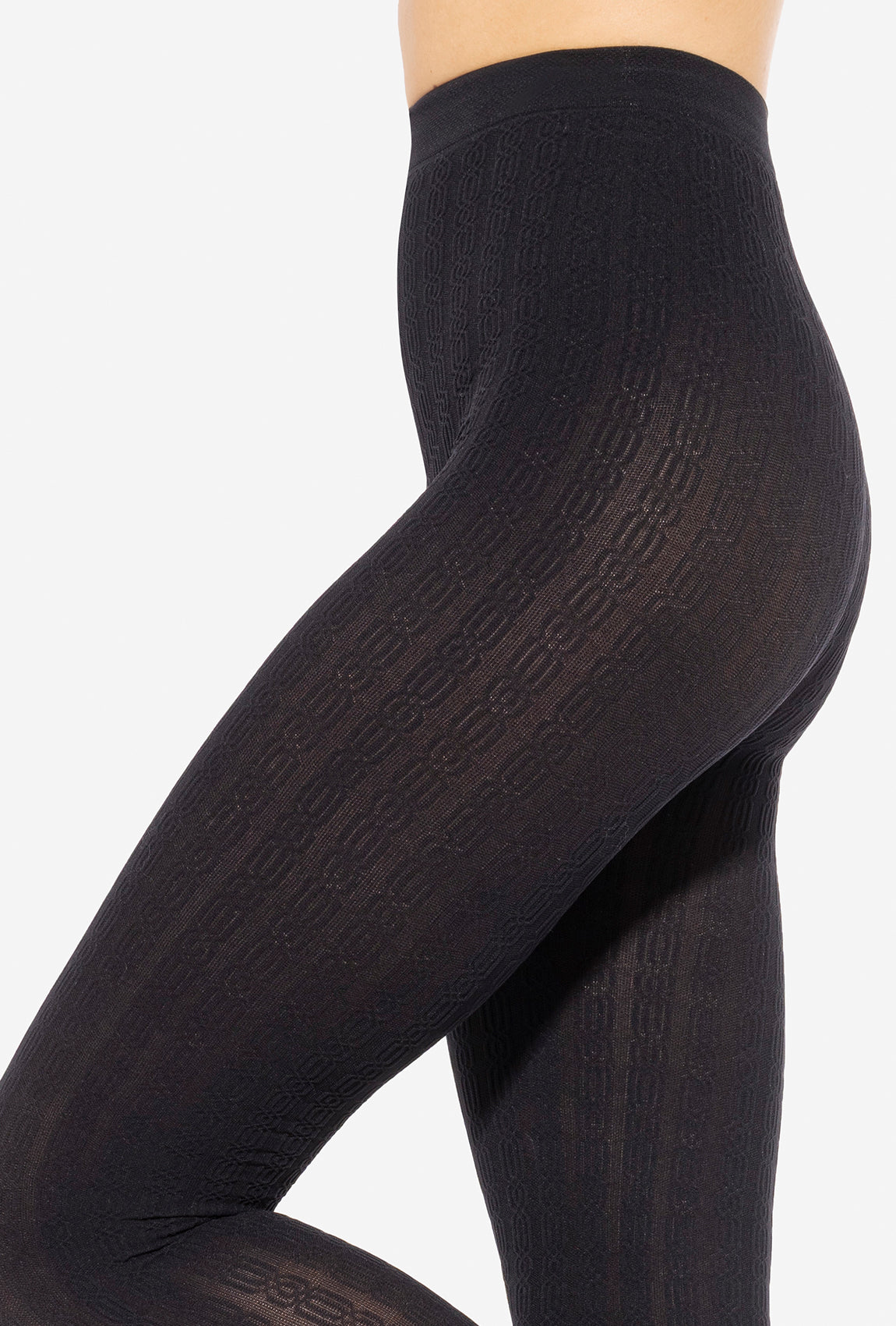 Czarne rajstopy wzorowane Tiffany wz. 24 - Gatta