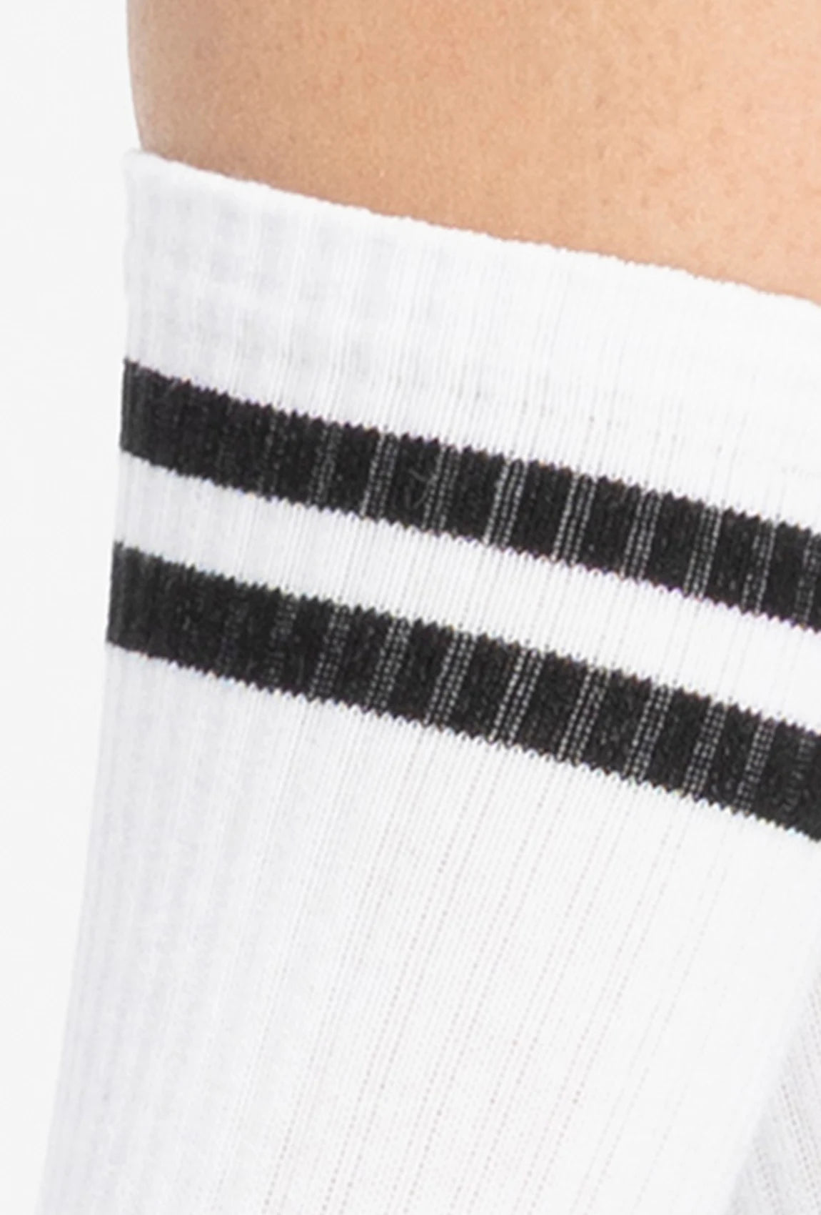 Wysokie skarpetki bawełniane z czarnymi paskami - Gatta