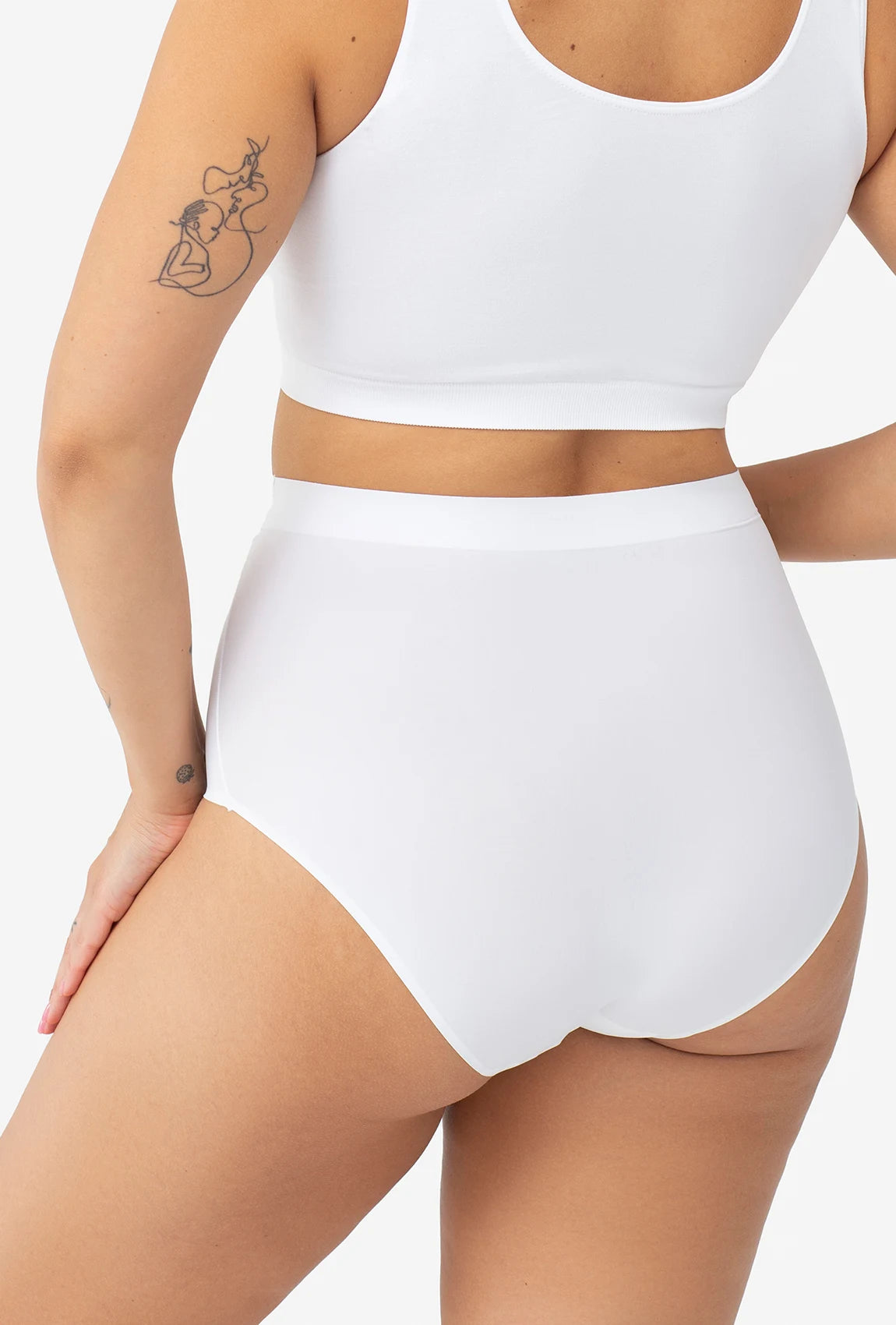 Majtki cięte laserowo z wysokim stanem Bikini Thalia Softi - Gatta