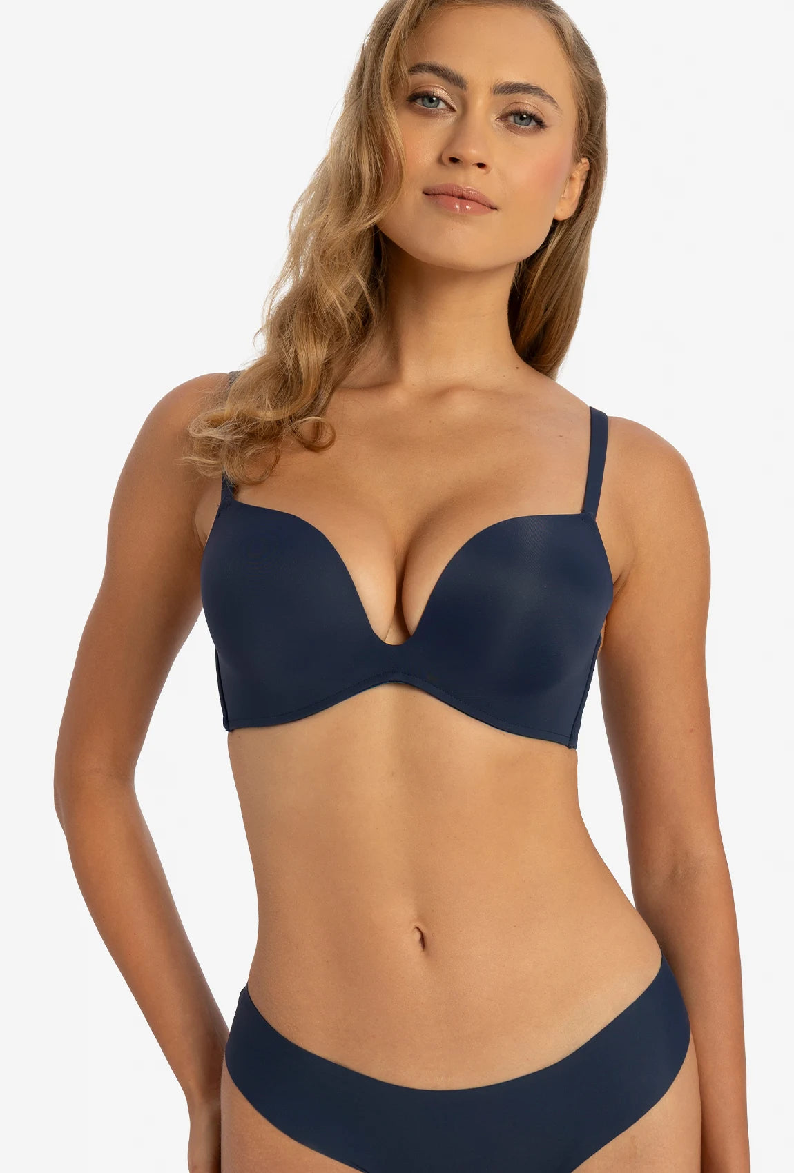 Granatowy biustonosz push-up Amore - Gatta