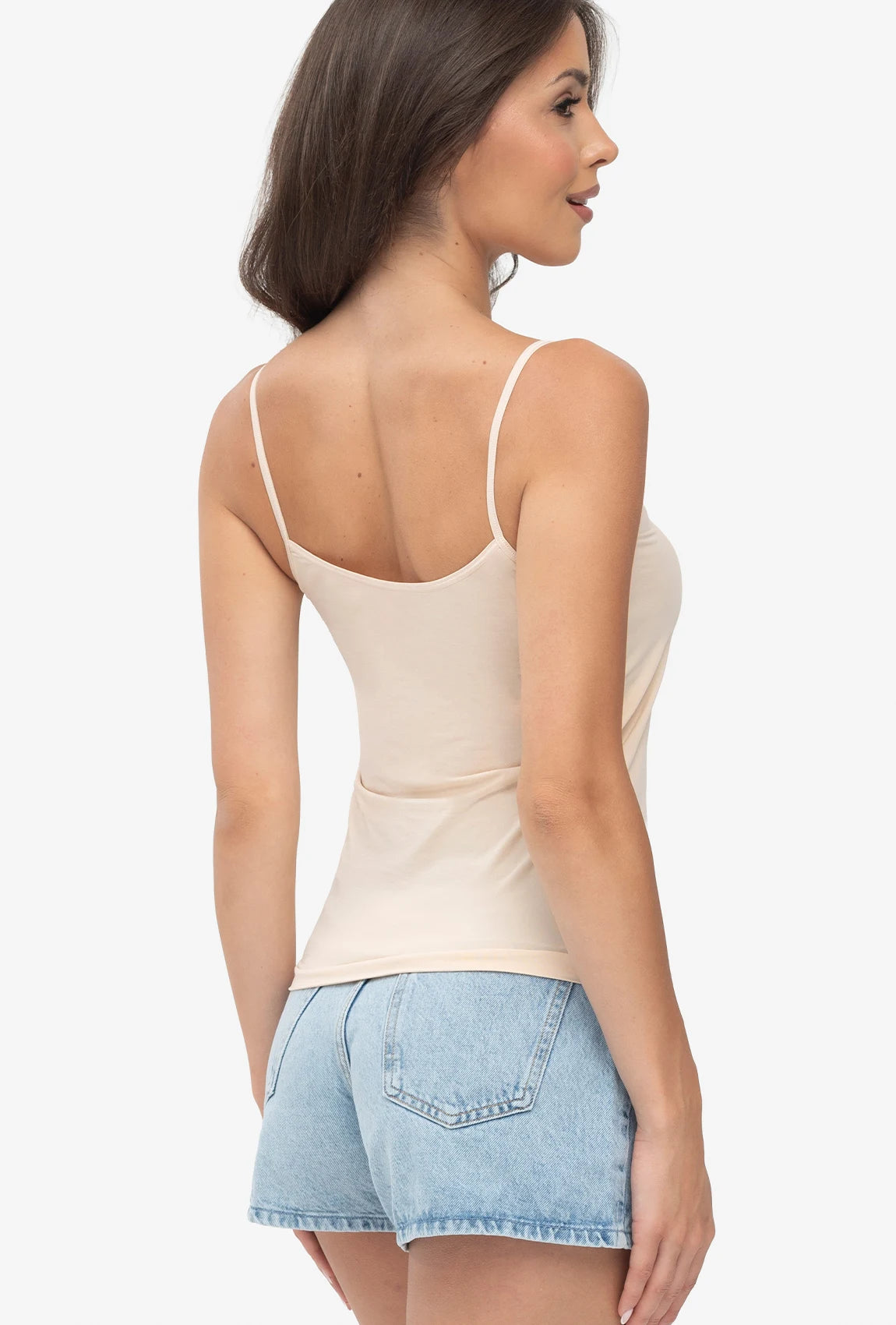 Kremowa koszulka na ramiączkach Camisole Invisible skin - Gatta