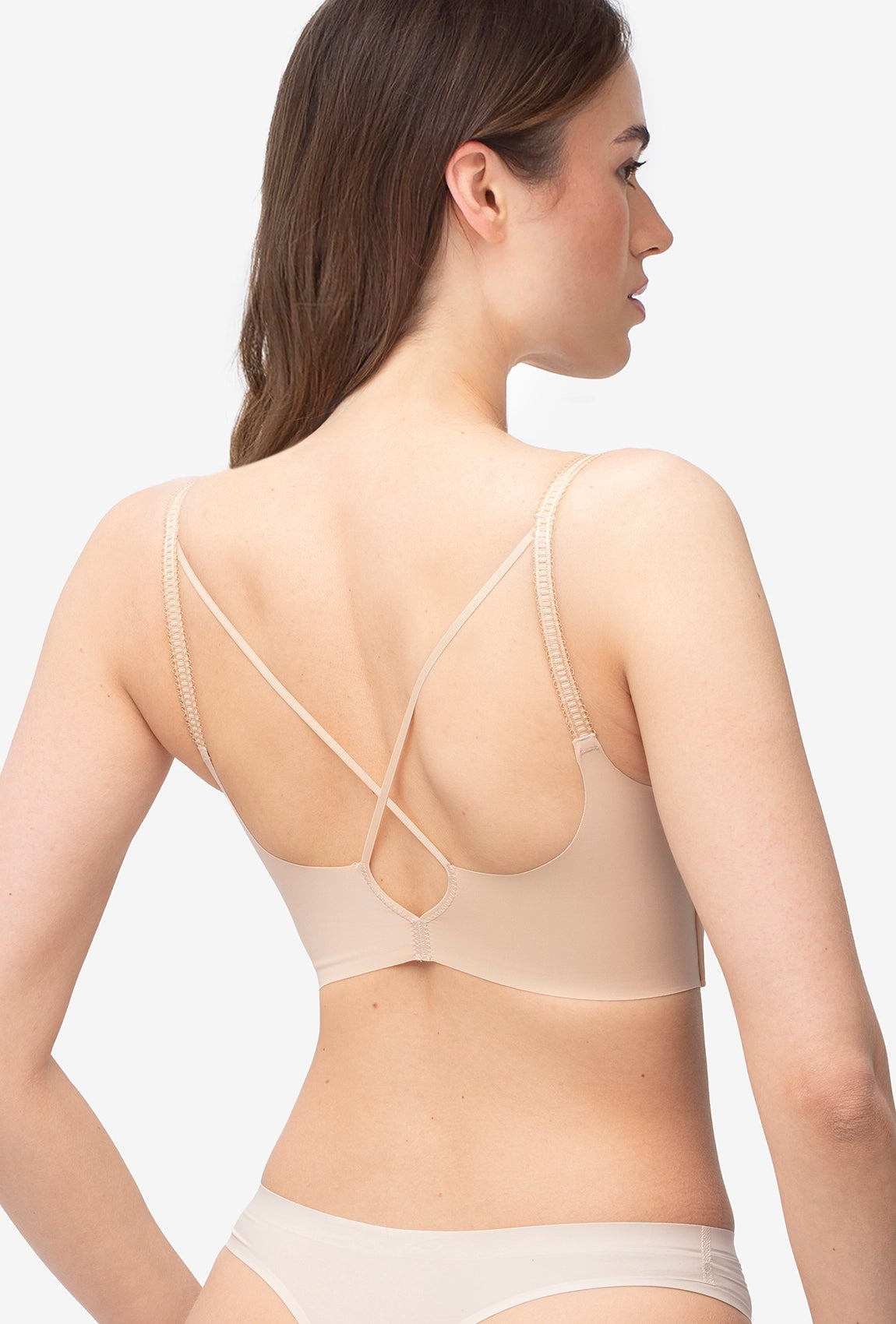 Beżowy biustonosz zapięciem z przodu Click - Gatta