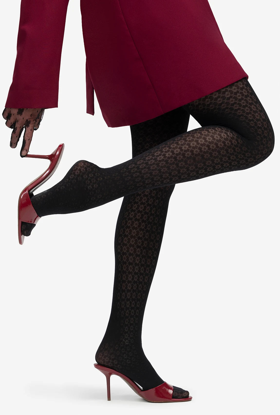 Wzorowane rajstopy funkcyjne Modeline 09 - Gatta