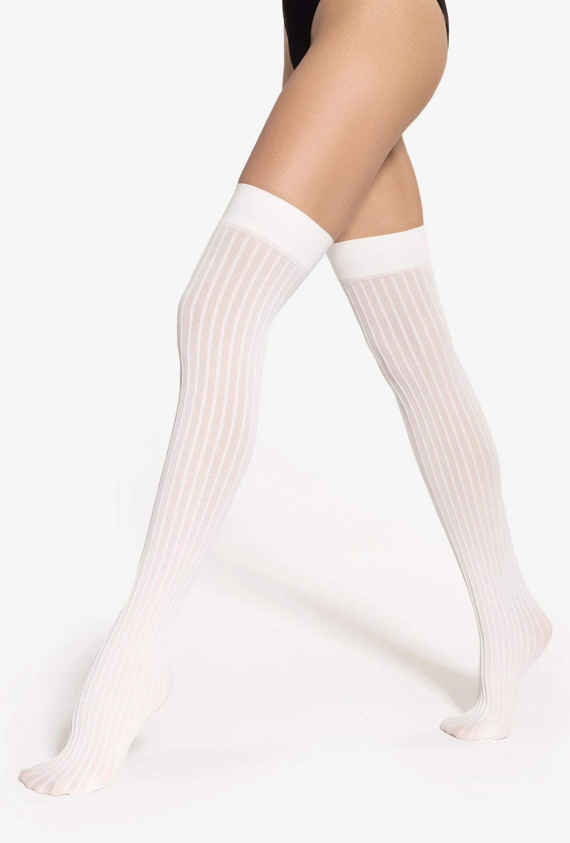 Kremowe zakolanówki 02 - Gatta