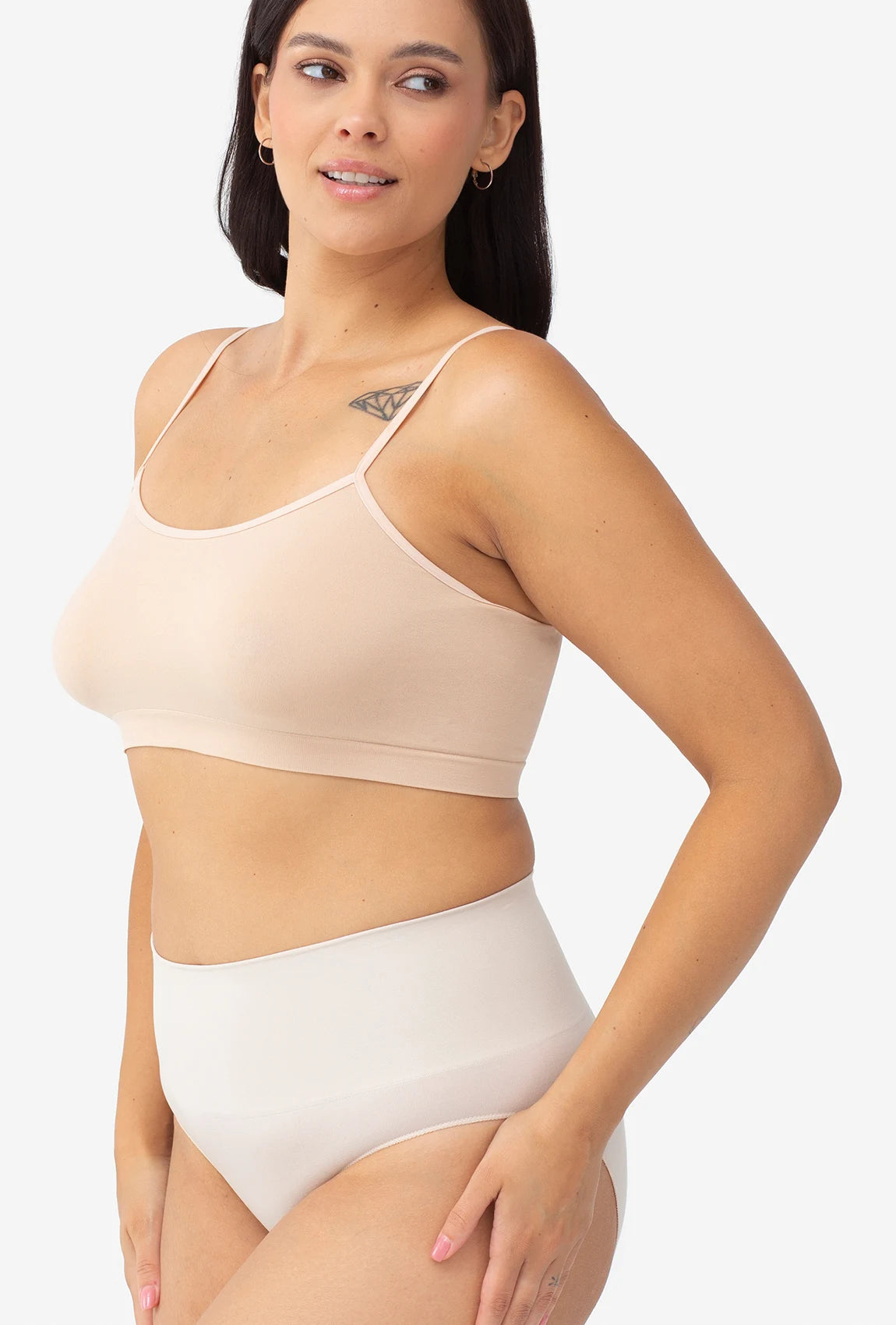 Majtki bezszwowe z wysokim stanem Panty Paola Invisible Skin - Gatta