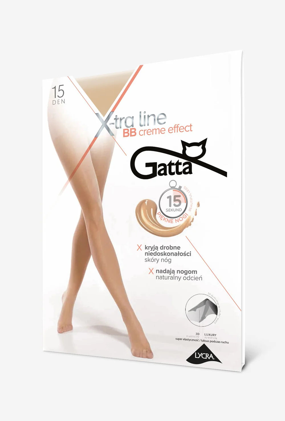 Rajstopy damskie wyrównujące koloryt BB Creme Effect 15 den - Gatta