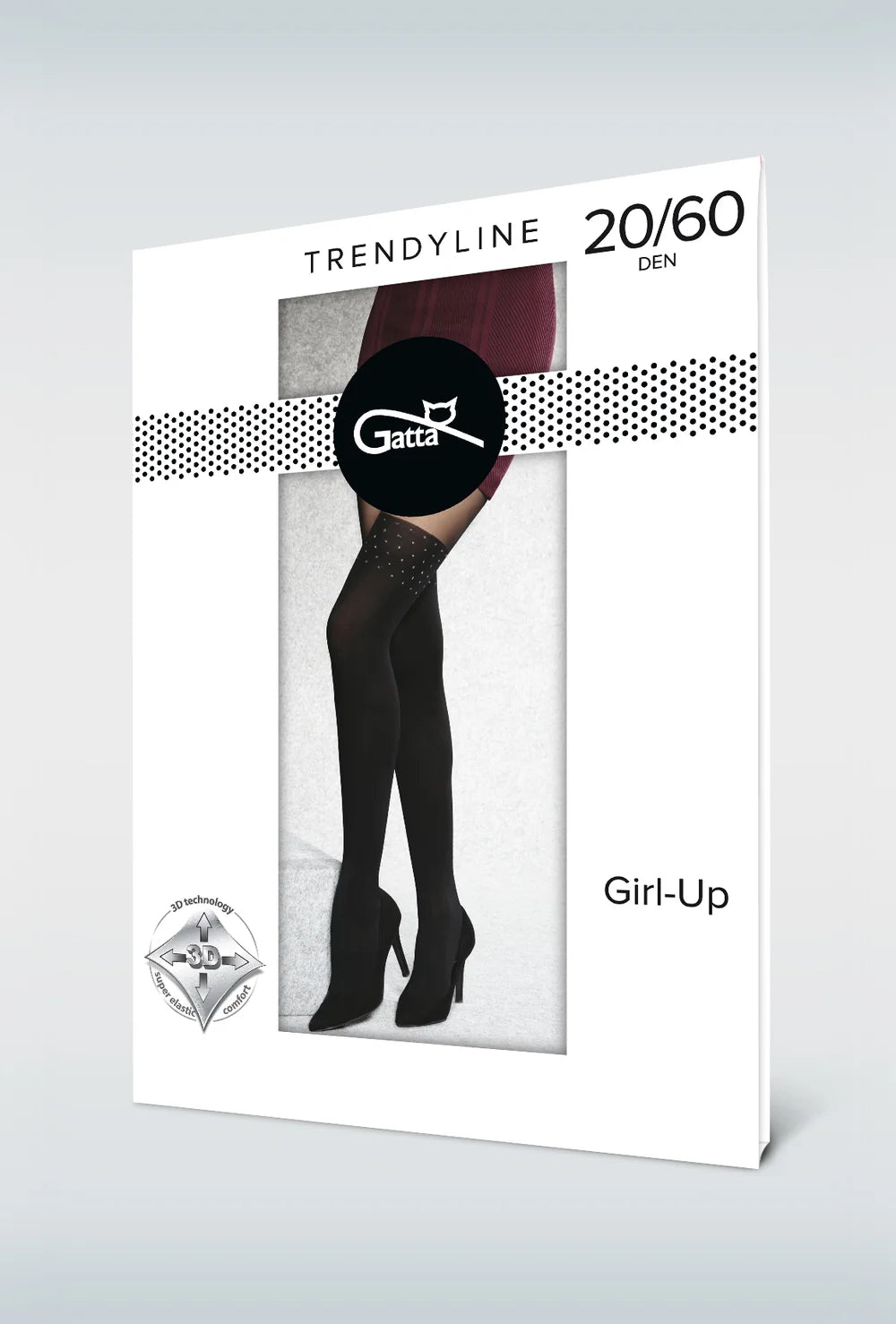 Rajstopy jak pończochy Girl-up wz. 34 - Gatta