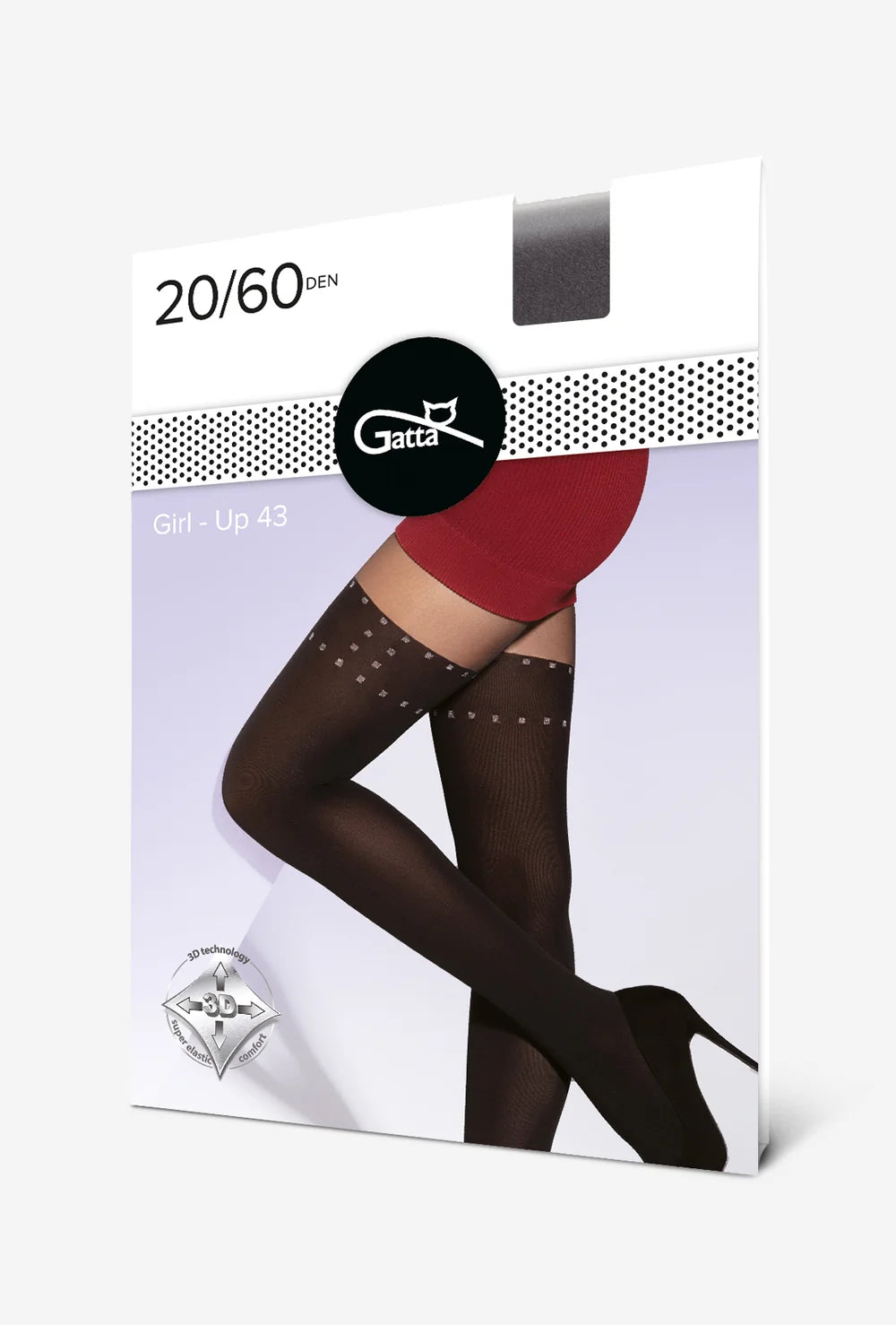 Rajstopy jak pończochy Girl-up wz. 43 - Gatta