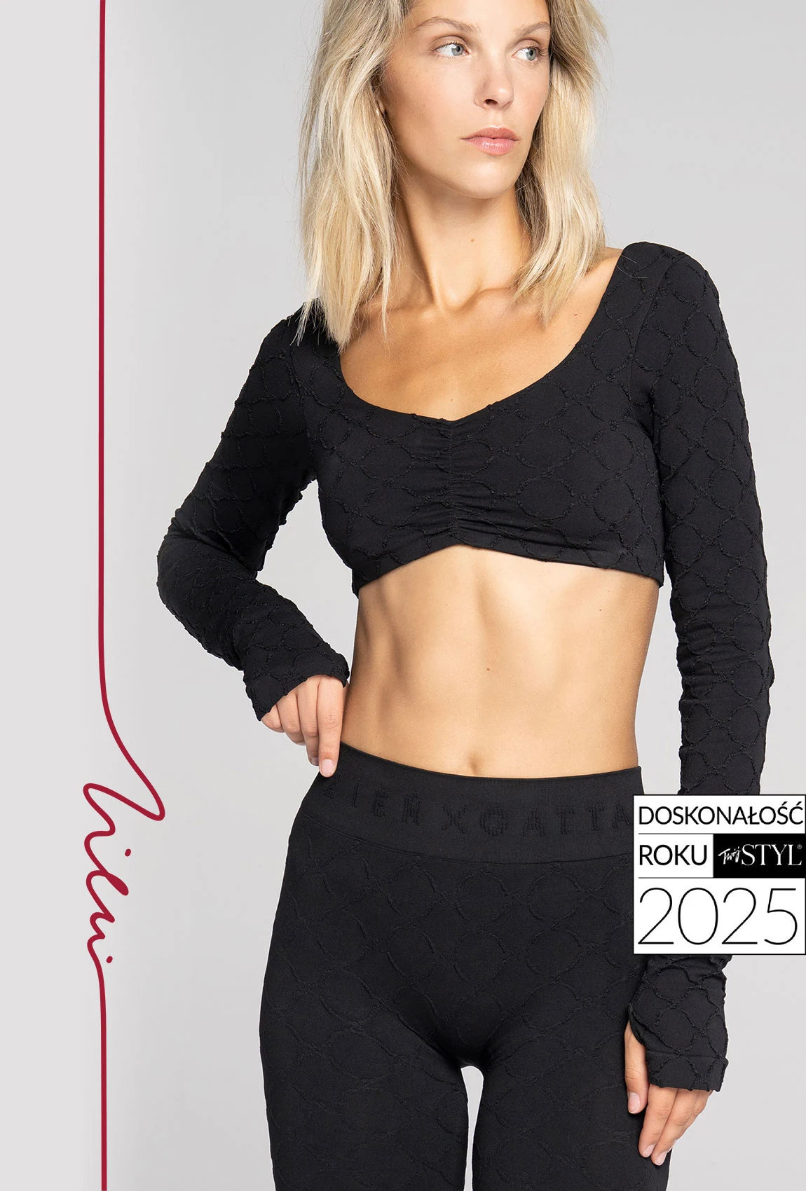 Czarny rashguard Monogram z kolekcji Zień x Gatta - Gatta