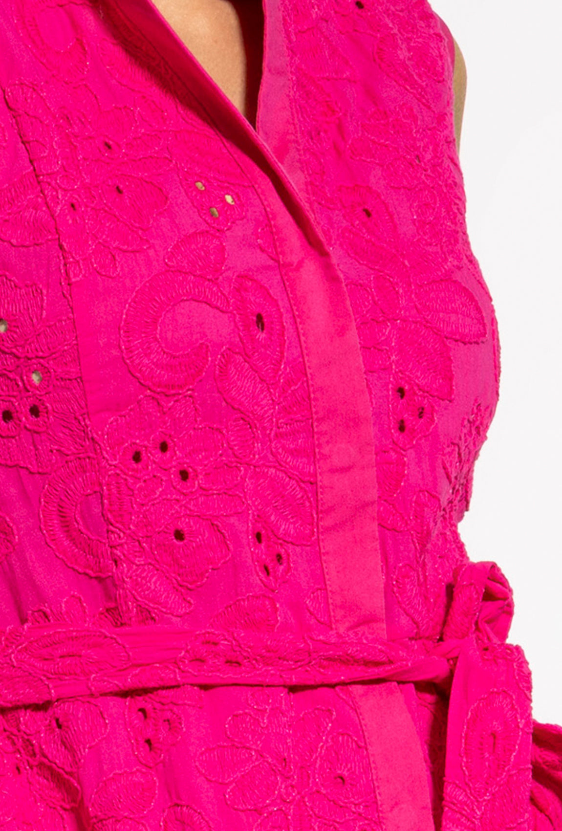 Różowa sukienka koszulowa midi Sheila - Gatta