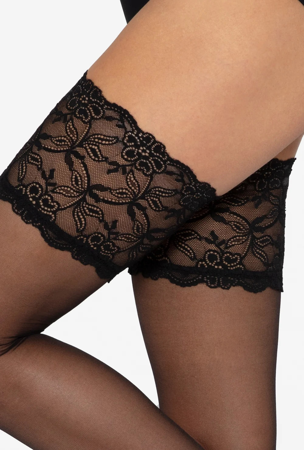 Koronkowe pończochy samonośne Michelle wz. 03 - Gatta