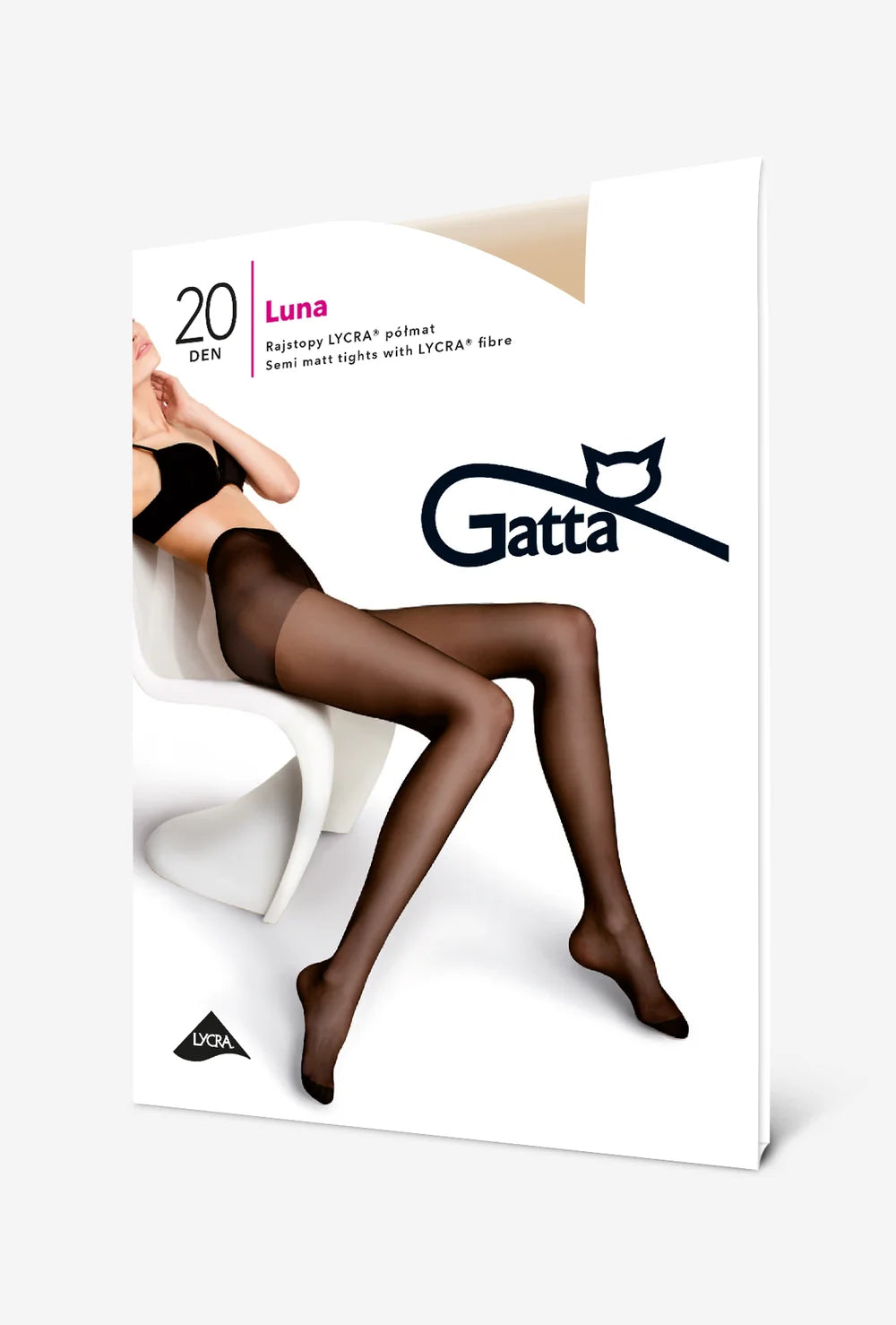 Klasyczne rajstopy damskie Luna 20 den - Gatta