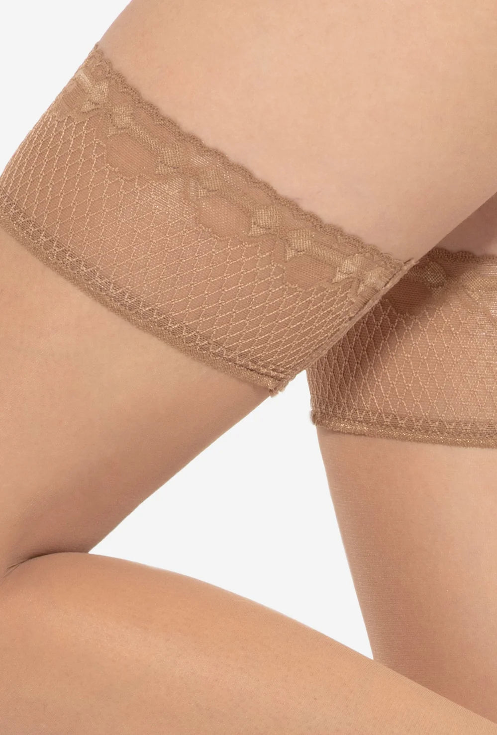 Koronkowe pończochy samonośne Michelle 8 den - Gatta