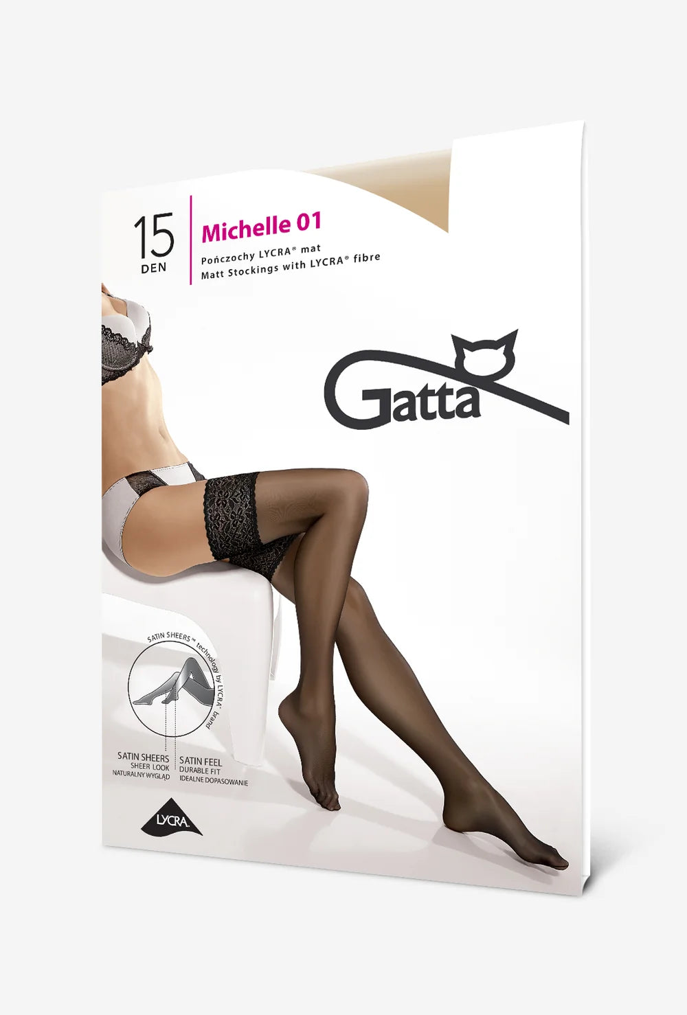 Pończochy koronkowe Michelle - Gatta