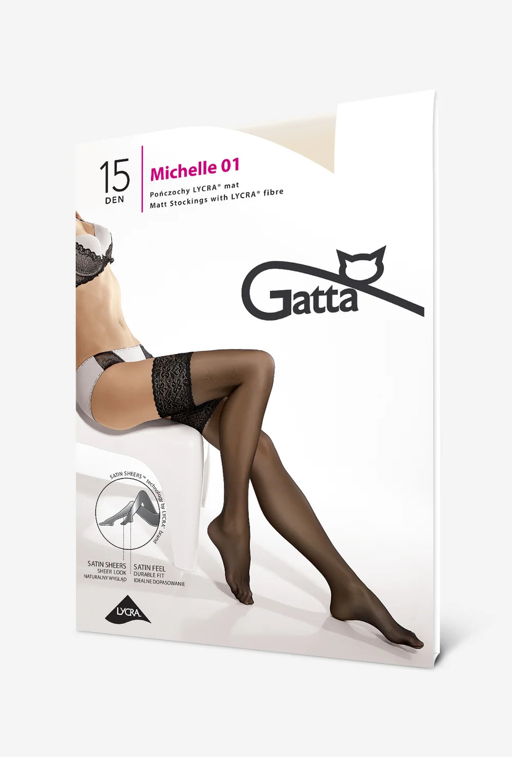 Pończochy koronkowe Michelle - Gatta