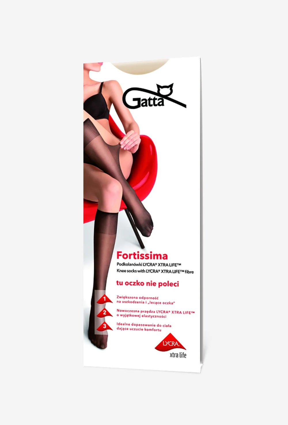Cienkie podkolanówki damskie Fortissima - Gatta