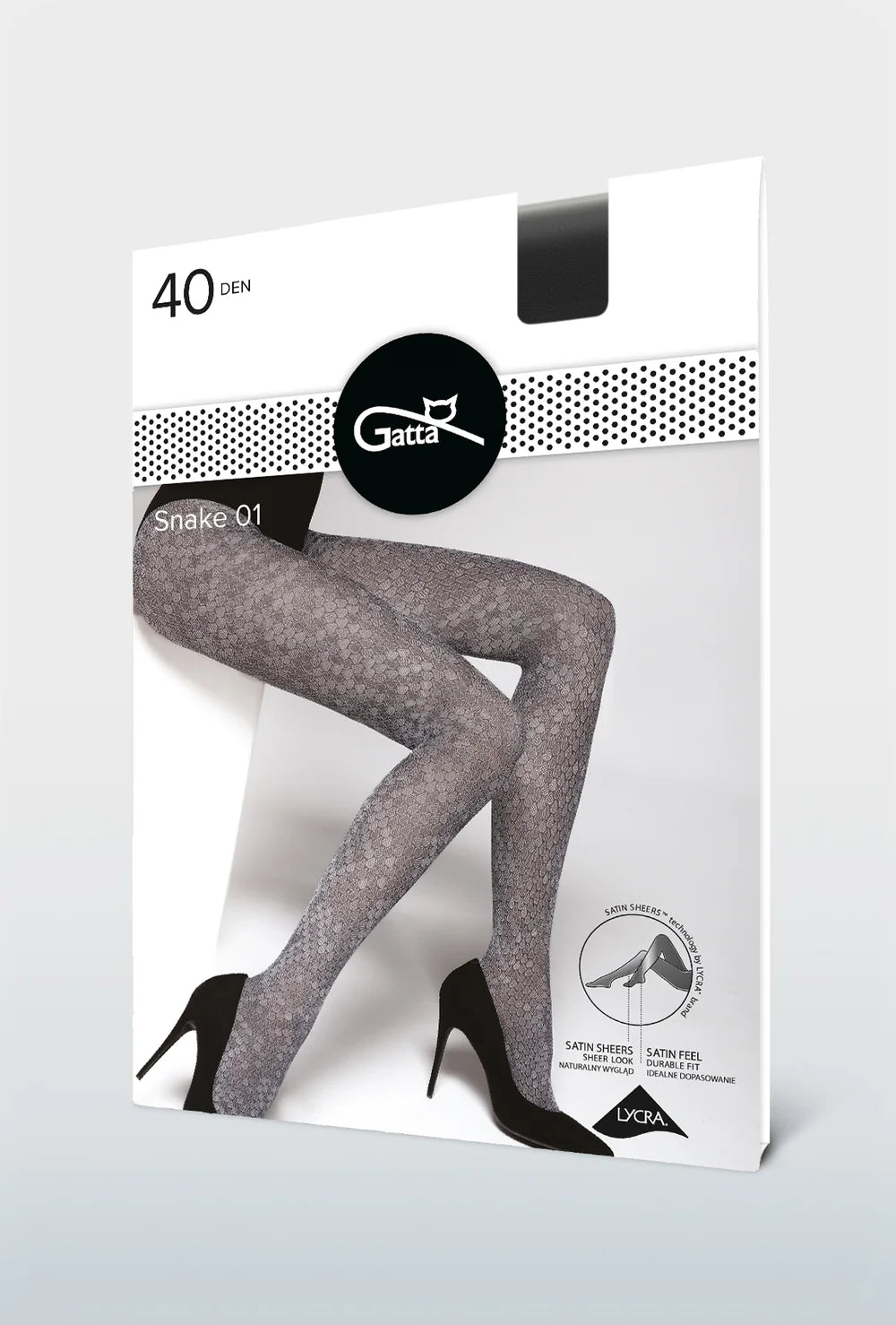 Rajstopy damskie w zwierzęcy wzór Snake wz. 01 - Gatta