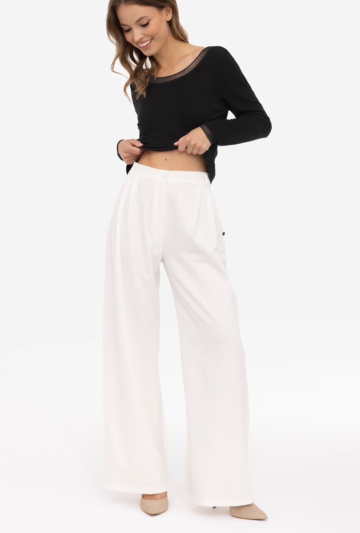 Spodnie z szeroką nogawką Katia - Gatta