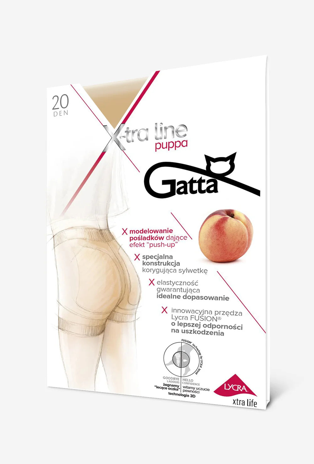 Rajstopy push-up Puppa 20 den - Gatta