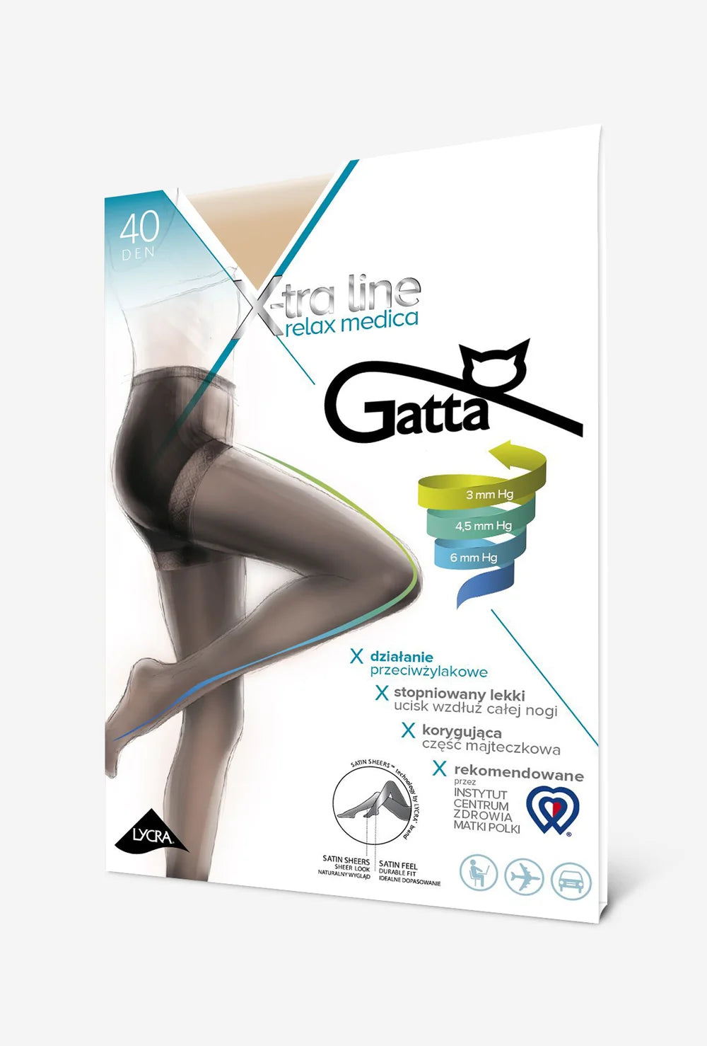 Rajstopy przeciwżylakowe Relax Medica 40 den - Gatta