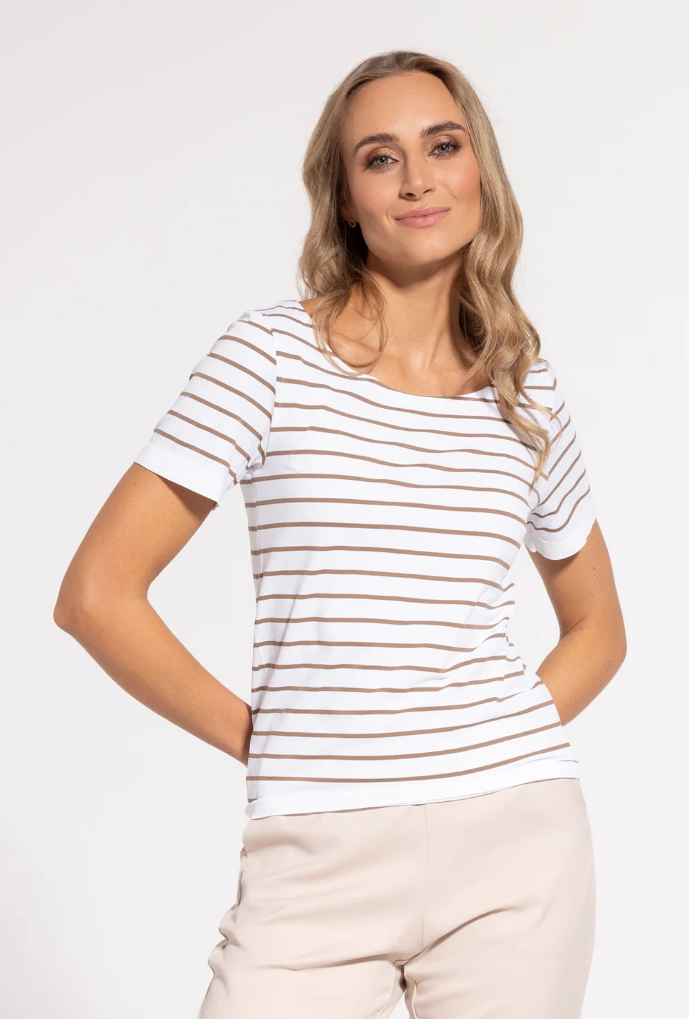 T-shirt w paski Adrienne - Gatta