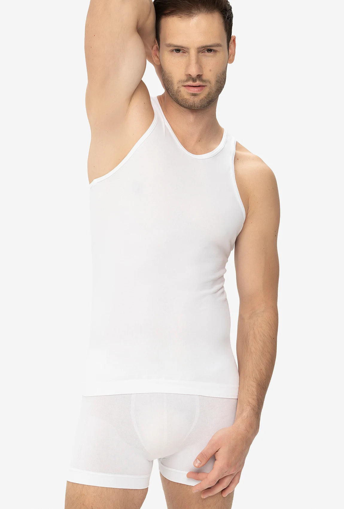Bawełniana koszulka męska na ramiączkach Seamless Tank - Gatta