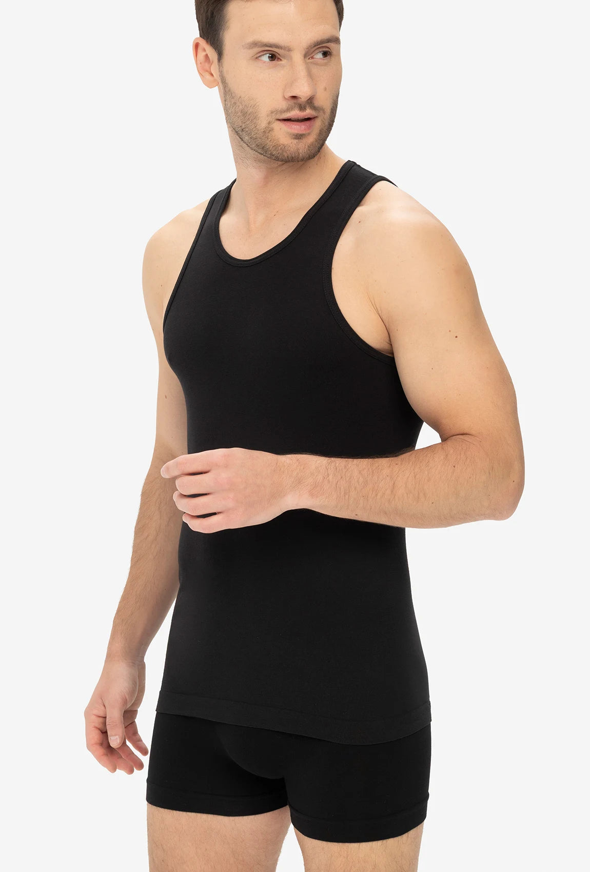 Bawełniana koszulka męska na ramiączkach Seamless Tank - Gatta