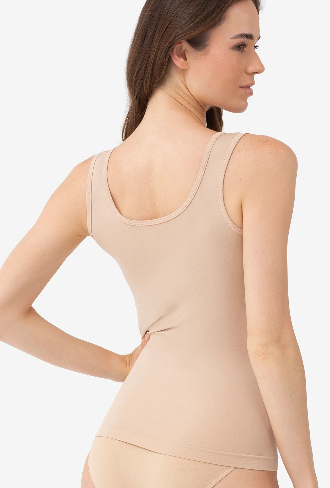 Bluzka bezszwowa z szerokimi ramiączkami Tank Top - Gatta