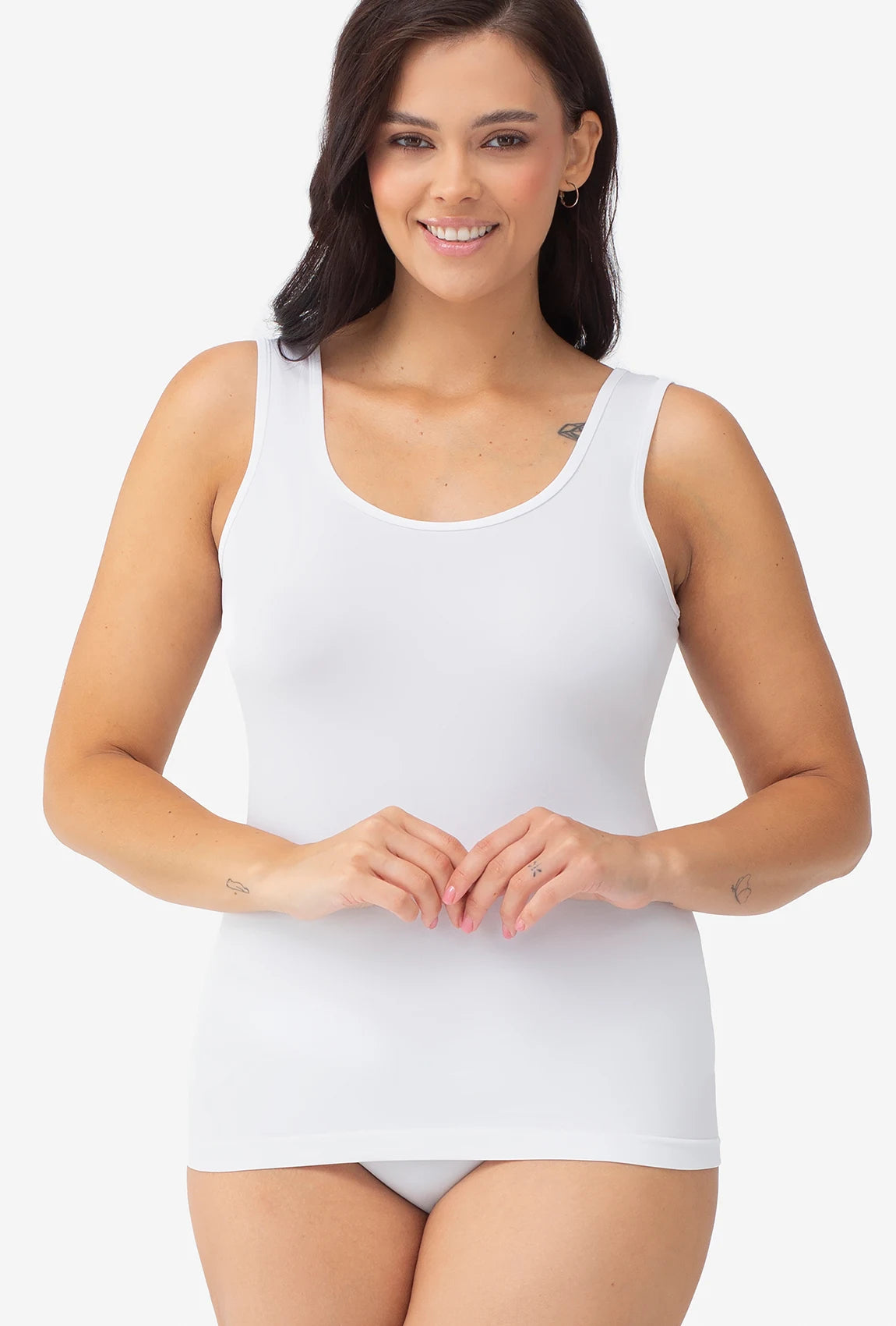 Bluzka bezszwowa z szerokimi ramiączkami Tank Top - Gatta