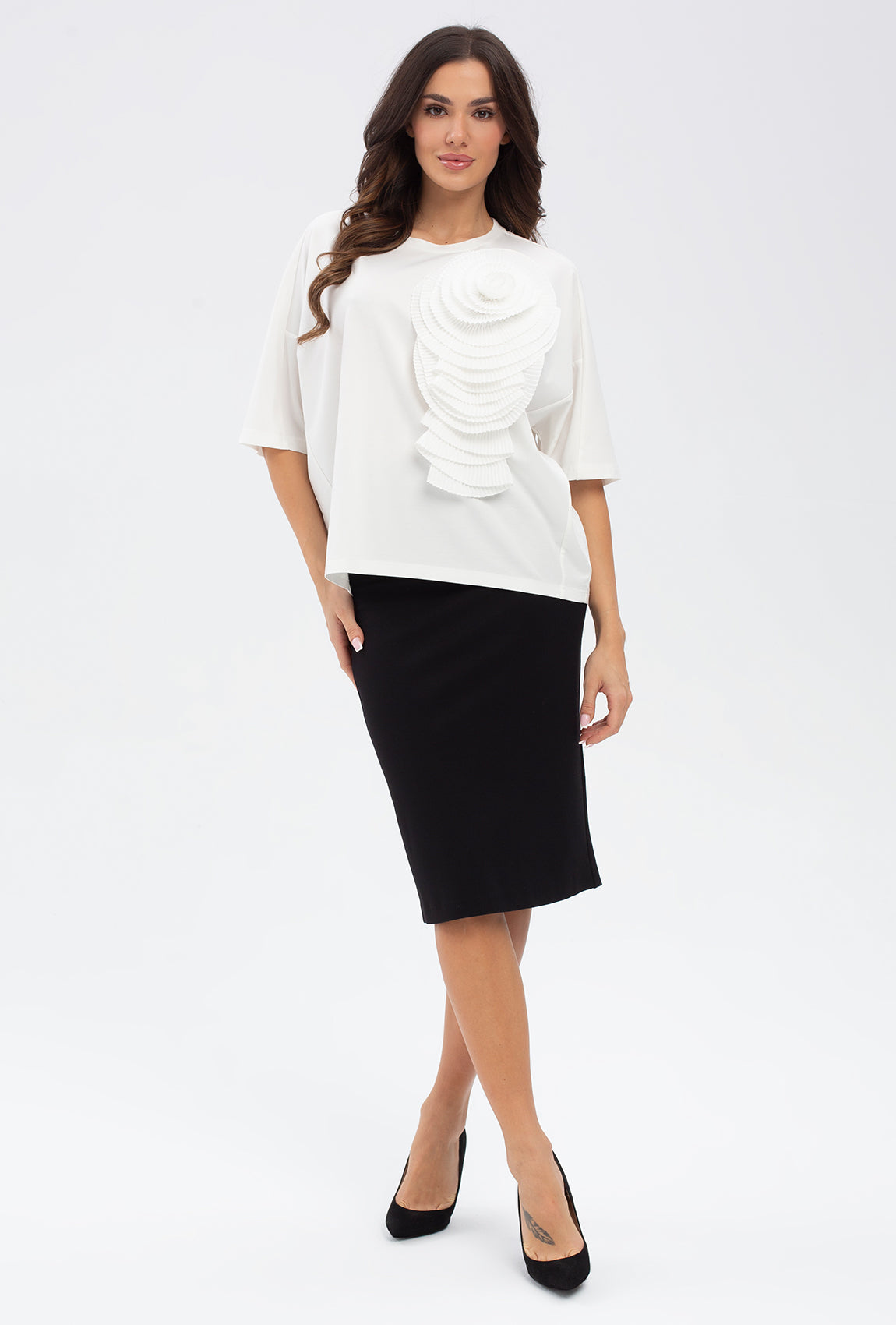 Bluzka z wiskozy Camellia - Gatta