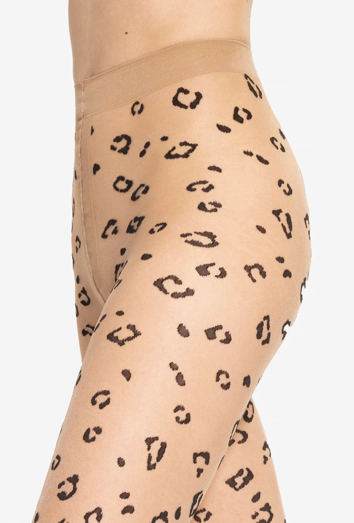 Beżowe rajstopy w cętki Wild Cat 05 - Gatta