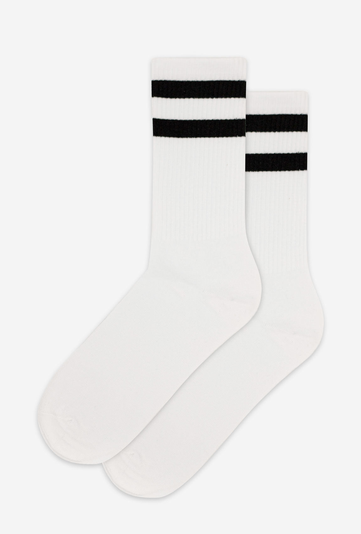 Wysokie skarpetki bawełniane z czarnymi paskami - Gatta