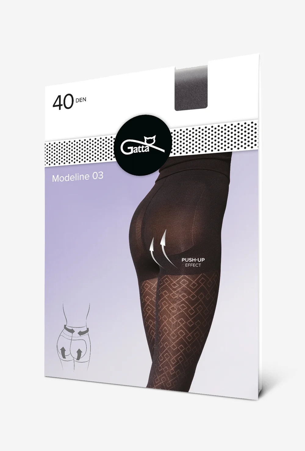 Wzorowane rajstopy modelujące Modeline wz. 03 - Gatta