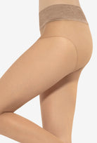 Rajstopy damskie z bezszwową częścią majteczkową Discrete 15 den