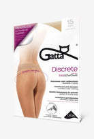 Rajstopy damskie z bezszwową częścią majteczkową Discrete 15 den