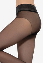 Rajstopy damskie z bezszwową częścią majteczkową Discrete 15 den