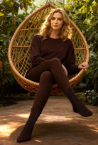 Czekoladowe legginsy Gatta x Wedel