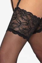 Pończochy koronkowe do paska Venus