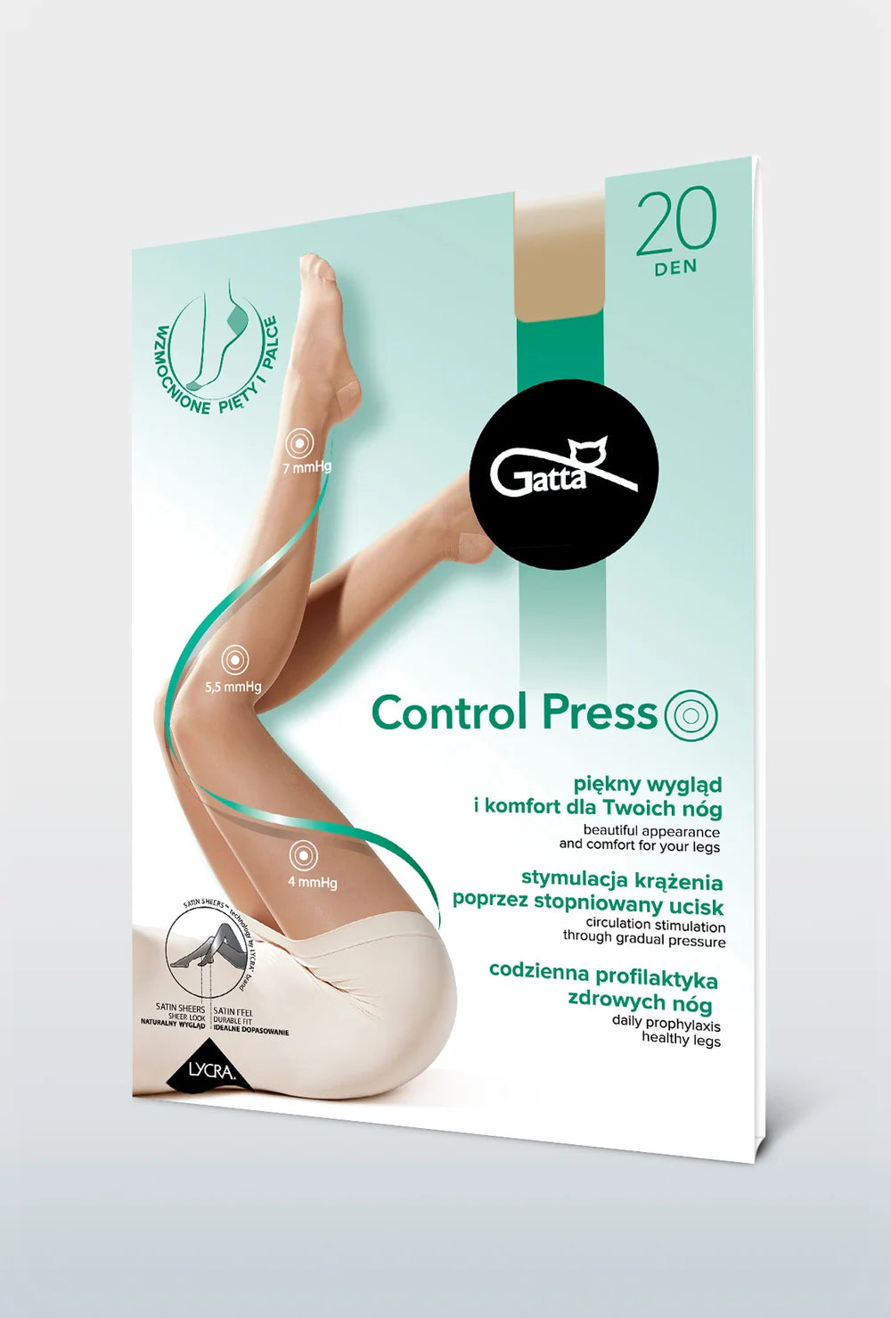 Rajstopy kompresyjne Control Press - Gatta