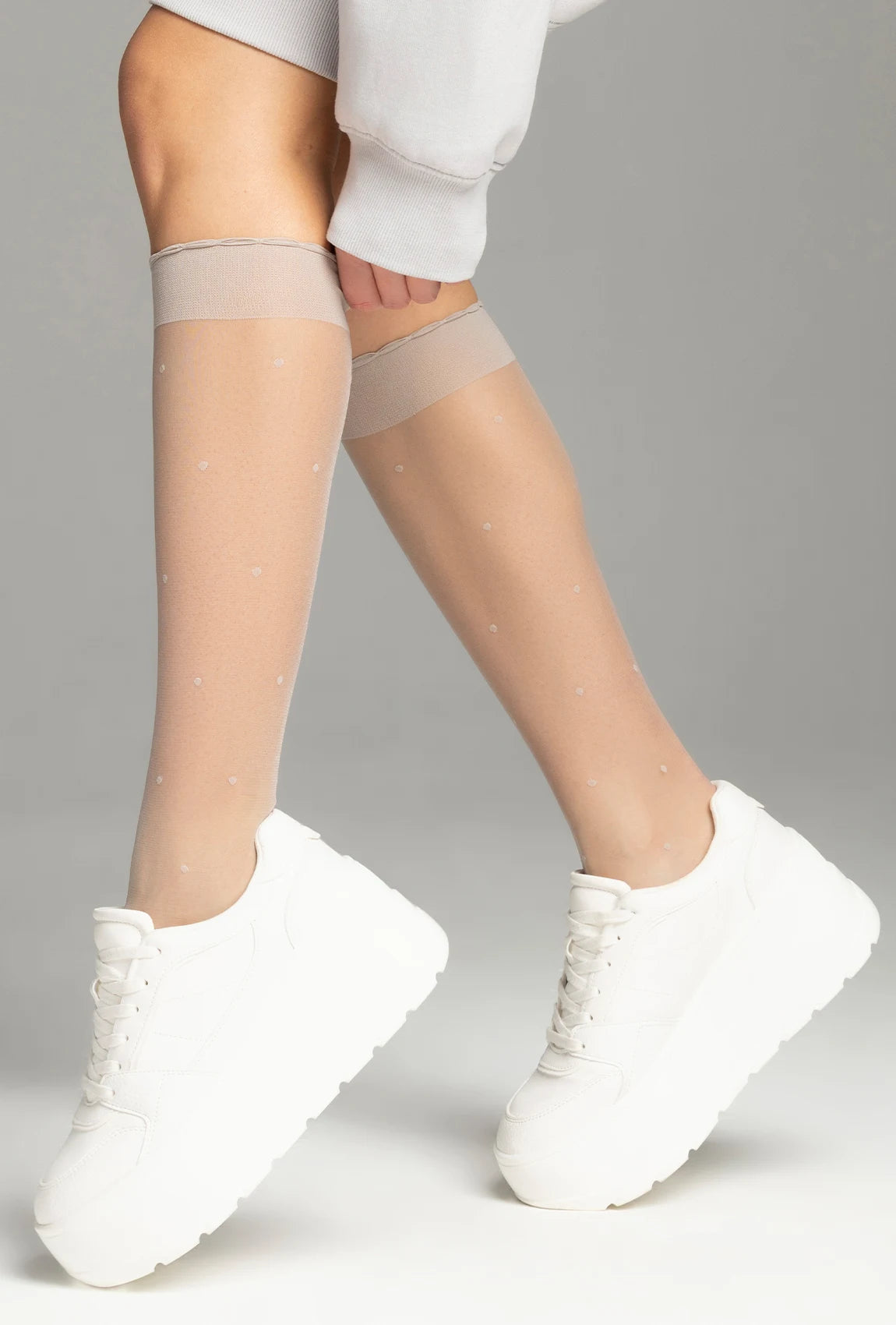 Podkolanówki w kropki Stylove wz. 02 - Gatta